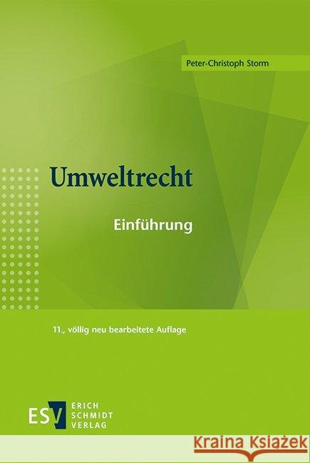 Umweltrecht : Einführung Storm, Peter-Christoph 9783503191031 Schmidt (Erich), Berlin - książka