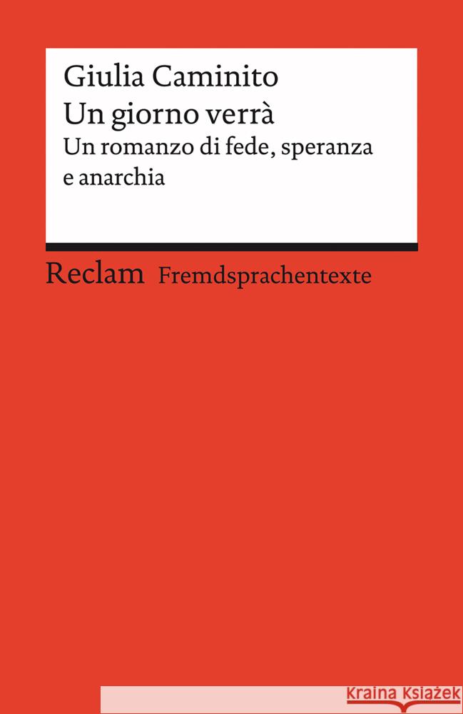 Un giorno verrà Caminito, Giulia 9783150141229 Reclam, Ditzingen - książka