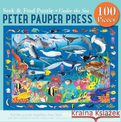 Under the Sea Seek & Find 100-Piece Jigsaw Puzzle Mikki Butterly 9781441341396 Peter Pauper Press - książka