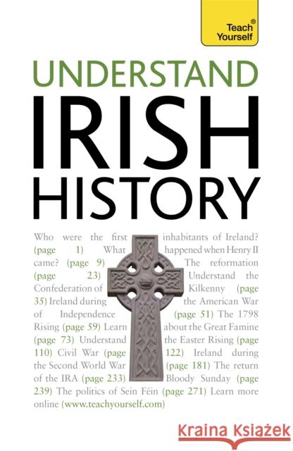 Understand Irish History: Teach Yourself Finbar Madden 9781444105230 John Murray Press - książka