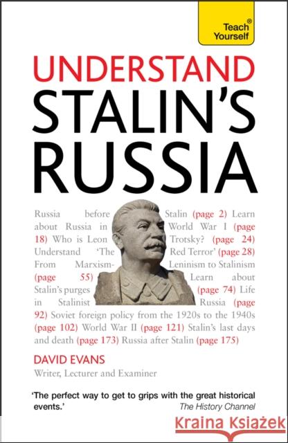 Understand Stalin's Russia New Edition Evans, David 9781444157567  - książka