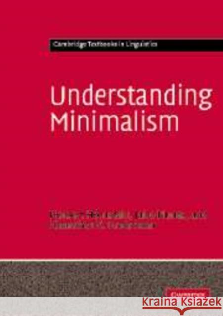 Understanding Minimalism Norbert ( Hornstein 9780521824965 CAMBRIDGE GENERAL ACADEMIC - książka