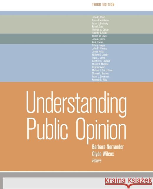 Understanding Public Opinion Norrander, Barbara 9780872899810 CQ Press - książka