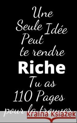 Une seule idée peut te rendre riche: Tu as 110 pages pour la trouver Publishing, Humourdecalecale 9781656232052 Independently Published - książka