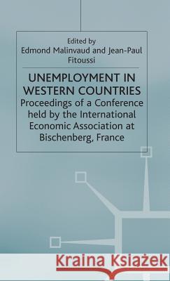Unemployment in Western Countries Edmond Malinvaud Jean-Paul Fitoussi  9780333284155 Palgrave Macmillan - książka