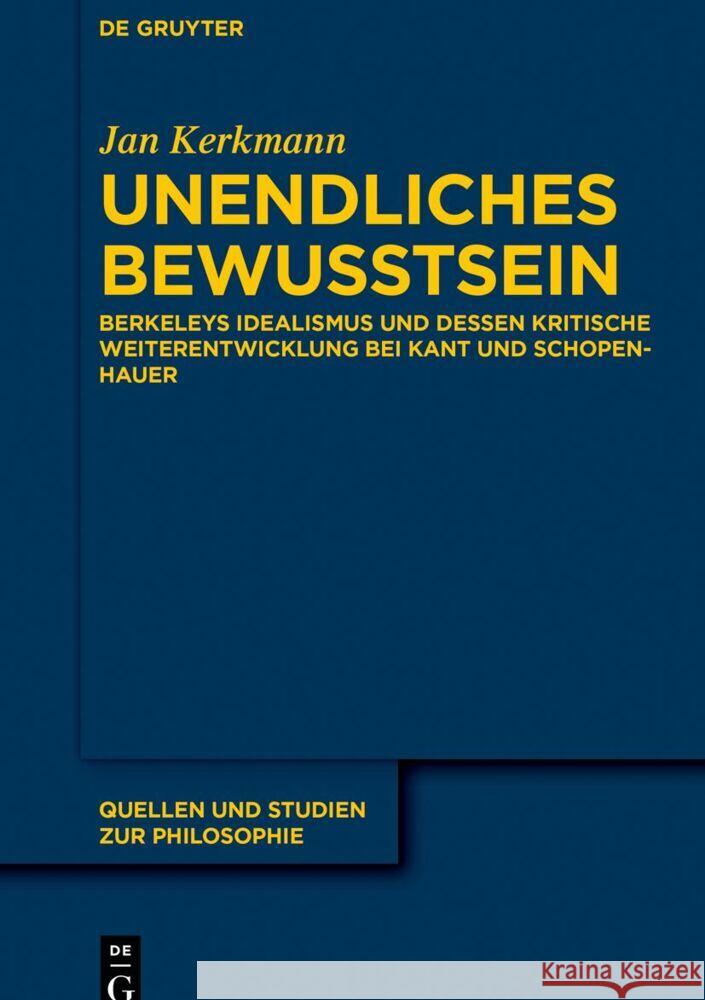 Unendliches Bewusstsein Jan Kerkmann 9783111361659 de Gruyter - książka
