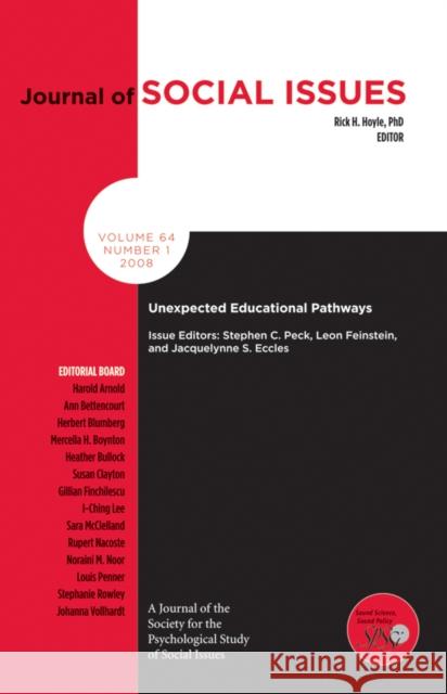 Unexpected Educational Pathways Elizabeth A. Peck Andrew H. Feinstein 9781405186445 John Wiley & Sons - książka