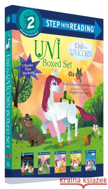 Uni the Unicorn Step into Reading Boxed Set: Uni Brings Spring; Uni's First Sleepover; Uni Goes to School; Uni Bakes a Cake; Uni and the Perfect Present Brigette Barrager 9780593431016 Random House Books for Young Readers - książka