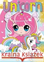 Unicorn - kolorowanka z naklejkami Katarzyna Maćkowiak 9788368195019 Follow And Enjoy - książka