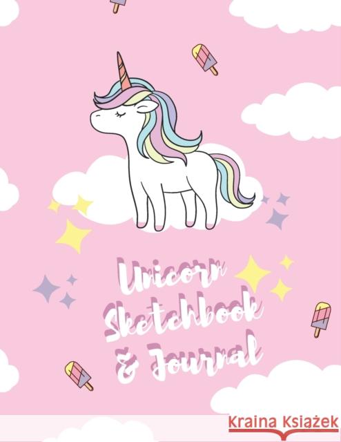 Unicorn Sketchbook and Journal Cindy Bertrand-Flores 9781989729410 Candious Books - książka