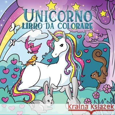 Unicorno libro da colorare: Per bambini dai 4 agli 8 anni Young Dreamers Press, Fairy Crocs 9781989790267 YDP Creative Inc - książka