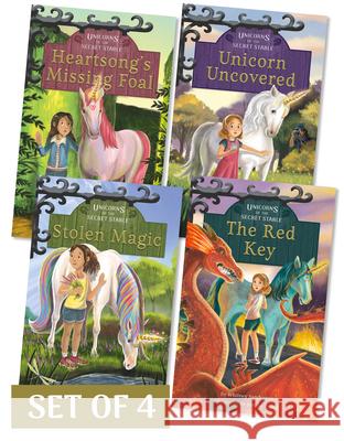 Unicorns of the Secret Stable (Set of 4) Whitney Sanderson Jomike Tejido 9781631633881 Jolly Fish Press - książka