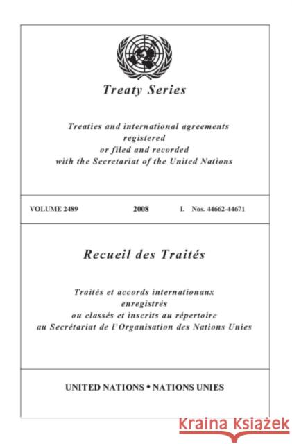 United Nations Treaty Series: 2008 United Nations 9789219007932 United Nations (Un) - książka