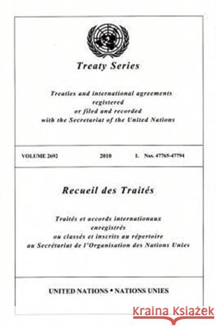United Nations Treaty Series: Vol. 2692 United Nations 9789219006607 United Nations - książka