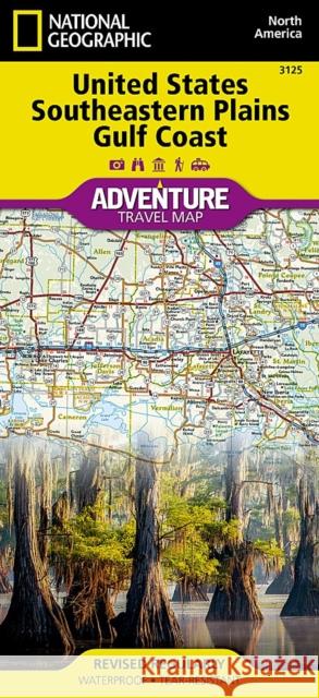 United States, Southeastern Plains and Gulf Coast Map National Geographic Maps 9781566957199 National Geographic Maps - książka