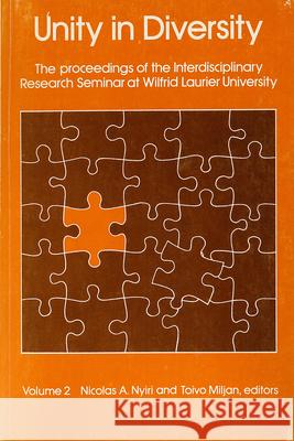 Unity in Diversity Nicolas A. Nyiri Toivo Miljan 9780889200999 Wilfrid Laurier University Press - książka