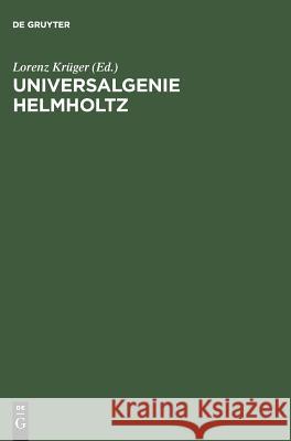 Universalgenie Helmholtz  9783050026671 Akademie Verlag - książka