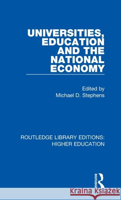 Universities, Education and the National Economy  9781138625921 Taylor and Francis - książka