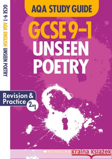 Unseen Poetry AQA English Literature Richard Durant Cindy Torn  9781407183220 Scholastic - książka