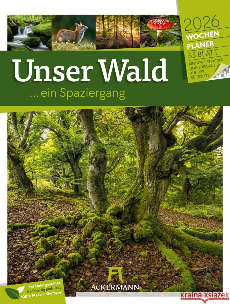 Unser Wald Wochenplaner Kalender 2026 Ackermann Kunstverlag GmbH 9783838426976 Ackermann Kunstverlag - książka
