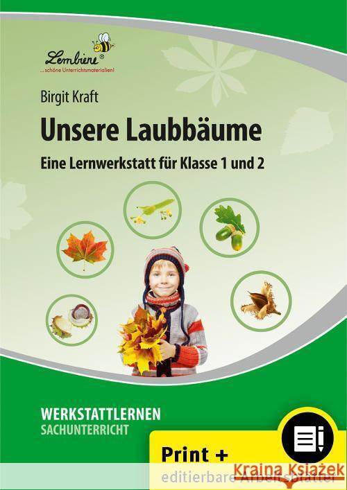 Unsere Laubbäume, m. 1 CD-ROM Kraft, Birgit 9783956647536 Lernbiene Verlag - książka