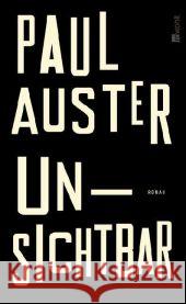 Unsichtbar Auster, Paul Schmitz, Werner  9783498000813 Rowohlt, Reinbek - książka