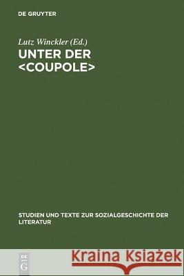 Unter der Winckler, Lutz 9783484350472 Max Niemeyer Verlag - książka