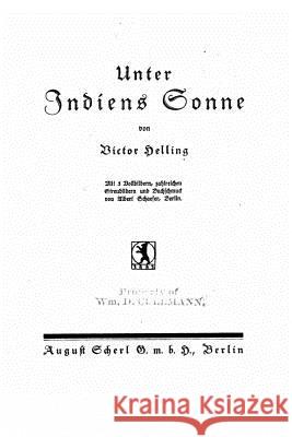 Unter Indiens sonne Delling, Victor 9781517111618 Createspace - książka