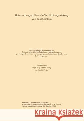 Untersuchungen Über Die Verdichtungswirkung Von Tauchrüttlern Garbotz, Sedad 9783322984159 Springer - książka