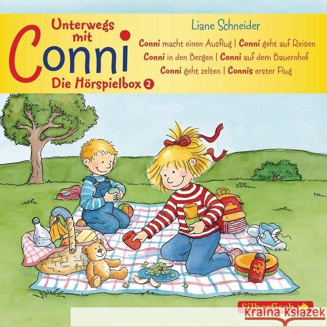 Unterwegs mit Conni - Die Hörspielbox, 3 Audio-CDs Schneider, Liane 9783867428774 Silberfisch - książka