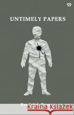 Untimely Papers Randolph Bourne 9789371818759 Double 9 Books - książka