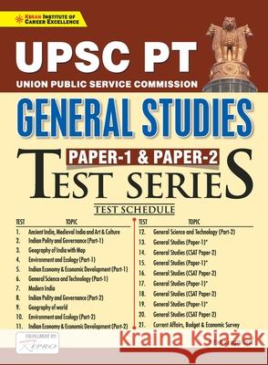 UPSC PT GS Paper-1 & 2 Test Series Eng Unknown 9789390883356 Kiran Institute of Career Excellence Pvt Ltd - książka