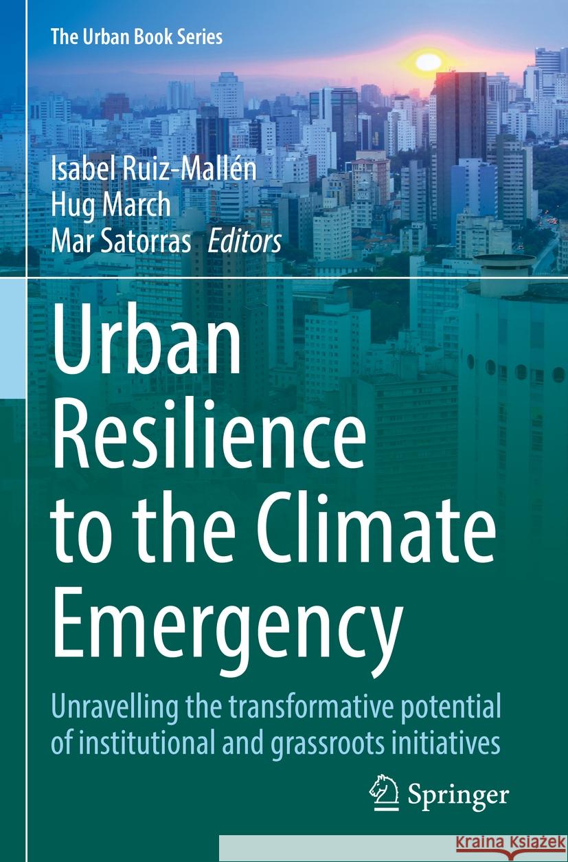 Urban Resilience to the Climate Emergency  9783031073038 Springer International Publishing - książka