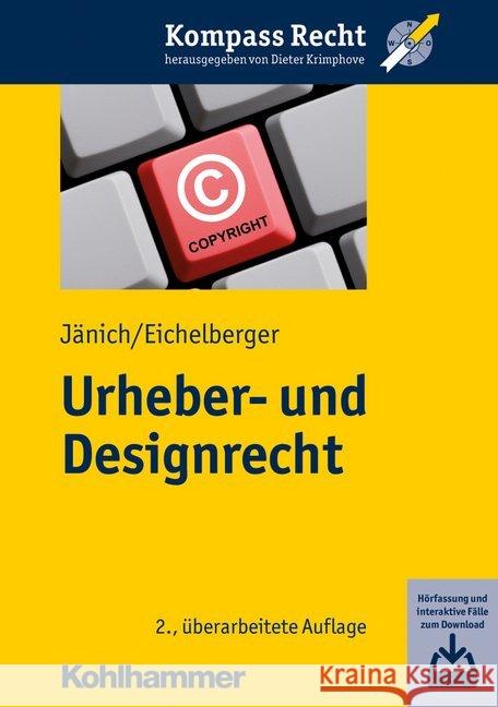 Urheber- Und Designrecht Janich, Volker Michael 9783170332645 Kohlhammer - książka