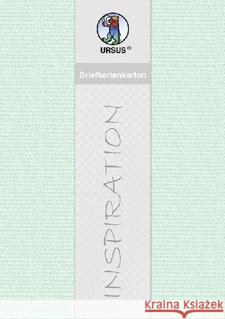 URSUS 5 Blatt Briefkartenkarton, mint  4008525236870 Buntpapierfabrik Ludwig Bähr - książka