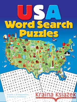 USA Word Search Puzzles Ilene J. Rattiner Frank J. D'Agostino 9780486833163 Dover Publications - książka