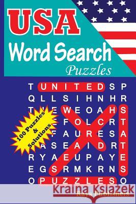 USA Word Search Puzzles Rays Publishers 9781507519455 Createspace Independent Publishing Platform - książka