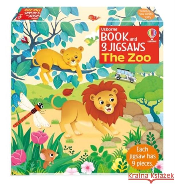 Usborne Book and 3 Jigsaws: The Zoo Sam Taplin 9781805078029 Usborne Publishing Ltd - książka