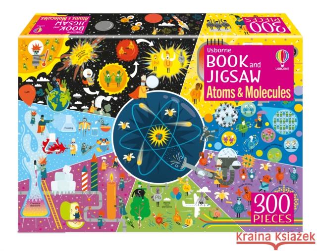 Usborne Book and Jigsaw Atoms and Molecules Rosie Dickins 9781803704784 Usborne Publishing Ltd - książka