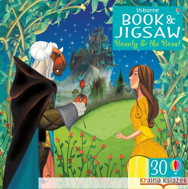 Usborne Book and Jigsaw Beauty and the Beast Stowell, Louie 9781474940160 Usborne Book and Jigsaw - książka