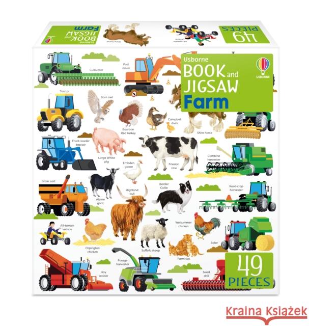 Usborne Book and Jigsaw Farm Kate Nolan 9781803704838 Usborne Publishing Ltd - książka