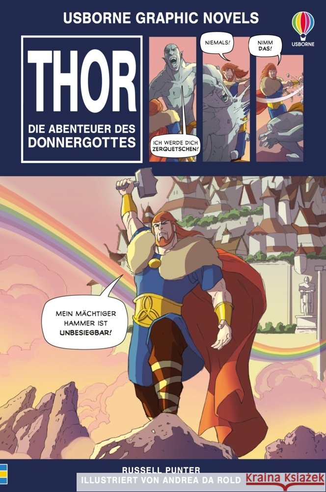 Usborne Graphic Novels: Thor - Die Abenteuer des Donnergottes Punter, Russell 9781035704255 Usborne Verlag - książka