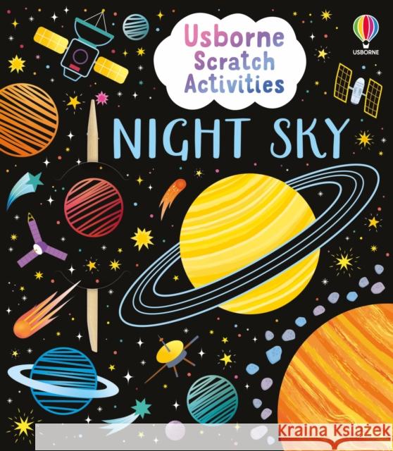 Usborne Scratch Activities Night Sky Rosie Dickins 9781836043270 Usborne Publishing Ltd - książka