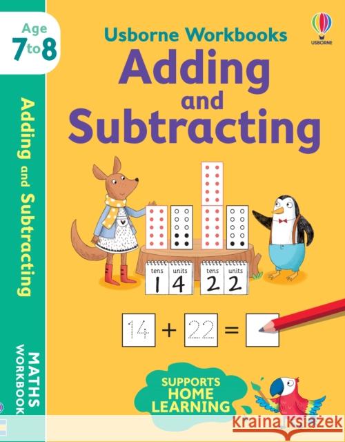 Usborne Workbooks Adding and Subtracting 7-8 Holly Bathie Holly Bathie Elisa Paganelli 9781474994514 Usborne Publishing Ltd - książka