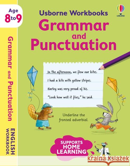 Usborne Workbooks Grammar and Punctuation 8-9 Jane (EDFR) Bingham 9781801313513 Usborne Publishing Ltd - książka