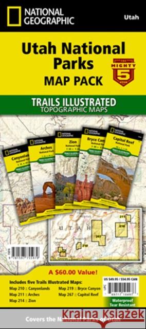 Utah National Parks [Map Pack Bundle] National Geographic Maps 9781597755979 National Geographic Maps - książka