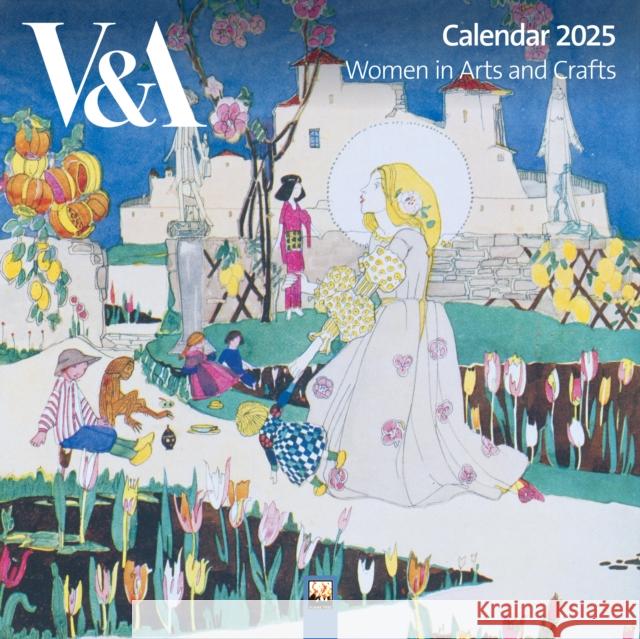 V&A: Women in Arts and Crafts Wall Calendar 2025 (Art Calendar)  9781835620632 Flame Tree Publishing - książka