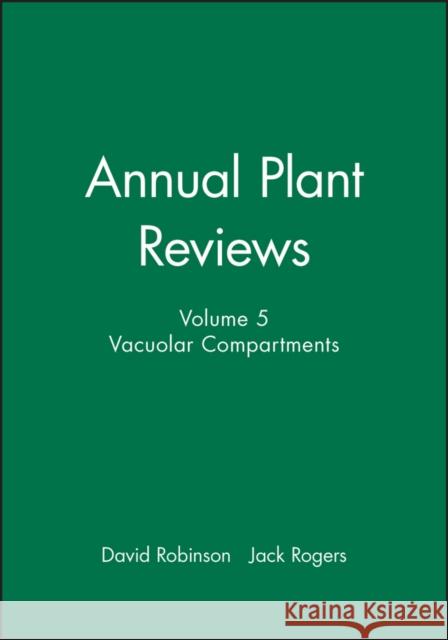 Vacuolar Compartments Robinson, David 9781841271125 Wiley-Blackwell - książka