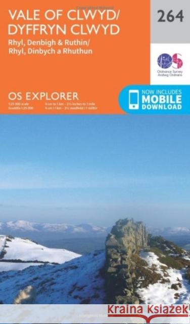 Vale of Clwyd, Rhyl, Denbigh and Ruthin Ordnance Survey 9780319244616 Ordnance Survey - książka