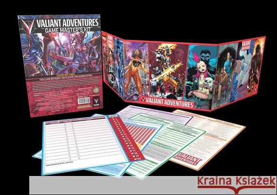 Valiant Adventures Gamemaster's Kit Steve Kenson Alexander Thomas Valiant Entertainment 9781949160635 Green Ronin Publishing - książka